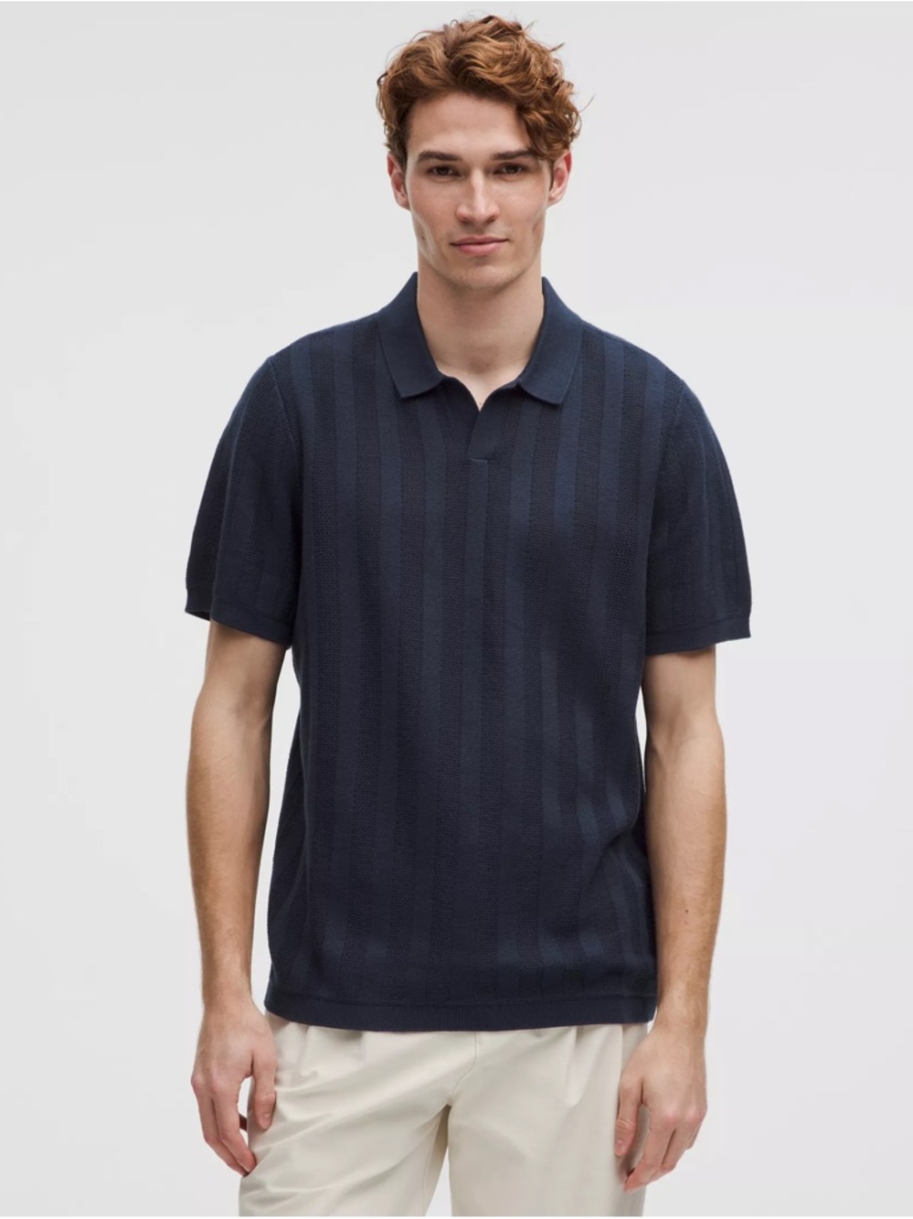lululemon athletica Men's Short Sleeve Polo - Navy
